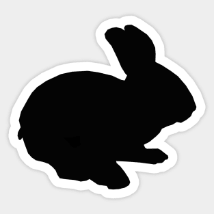 Cute Black Bunny Rabbit Sticker